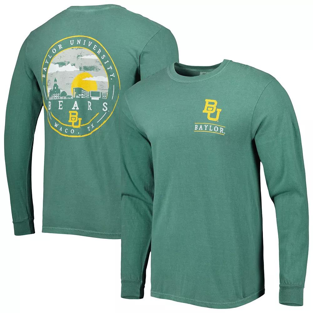 Men's Green Baylor Bears Circle Campus Scene Long Sleeve T-Shirt,  Product Image