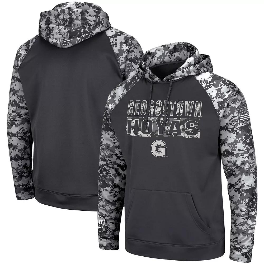 Men's Colosseum Charcoal Toledo Rockets OHT Military Appreciation Digital Camo Pullover Hoodie,  Product Image