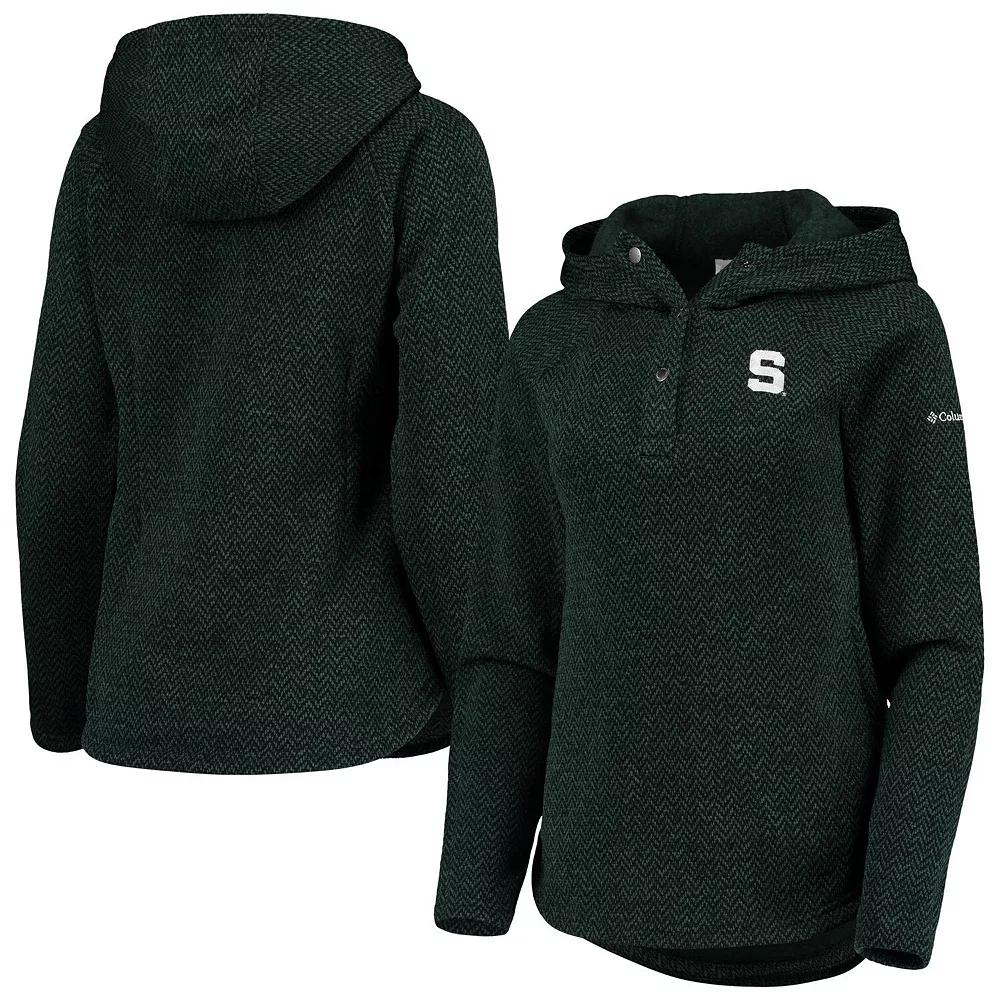 Women's Columbia Green Michigan State Spartans Darling Days Raglan Fleece Pullover Hoodie,  Product Image
