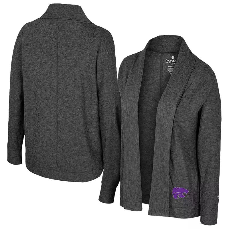 Women's Colosseum Charcoal Clemson Tigers Dash Cardigan,  Product Image