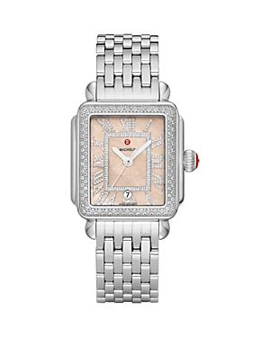 Womens Deco Madison Stainless Steel, Mother-Of-Pearl & 0.75 TCW Diamond Bracelet Watch/33MM x 35MM Product Image