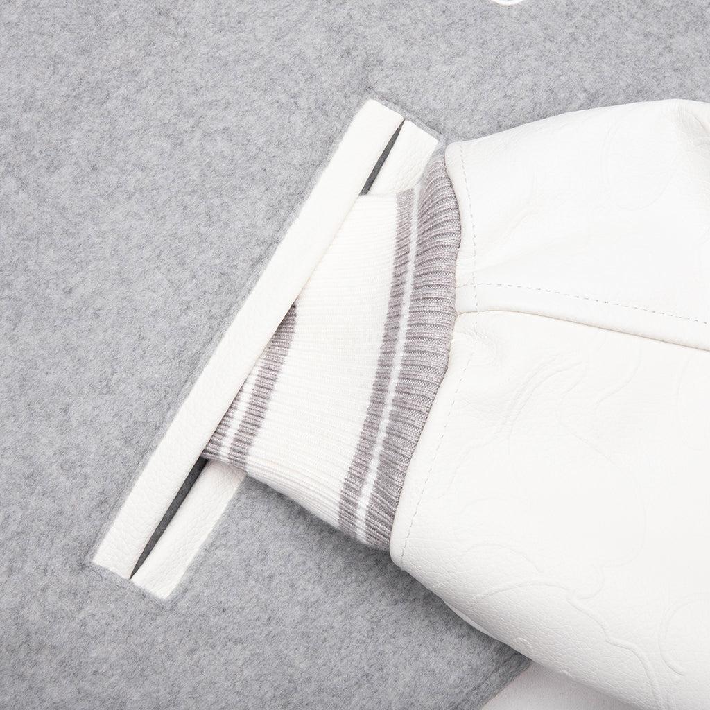 Bape Varsity Jacket - Grey Male Product Image