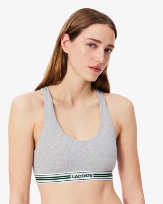 Contrast Band Stretch Cotton Bralette Product Image