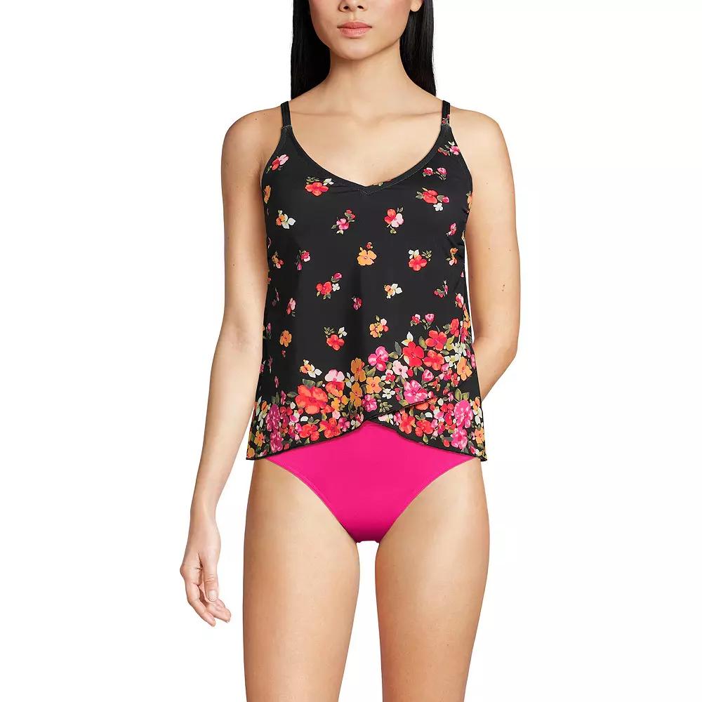 Women's Lands' End Chlorine Resistant Tulip Hem Tankini Swimsuit Top,  Product Image