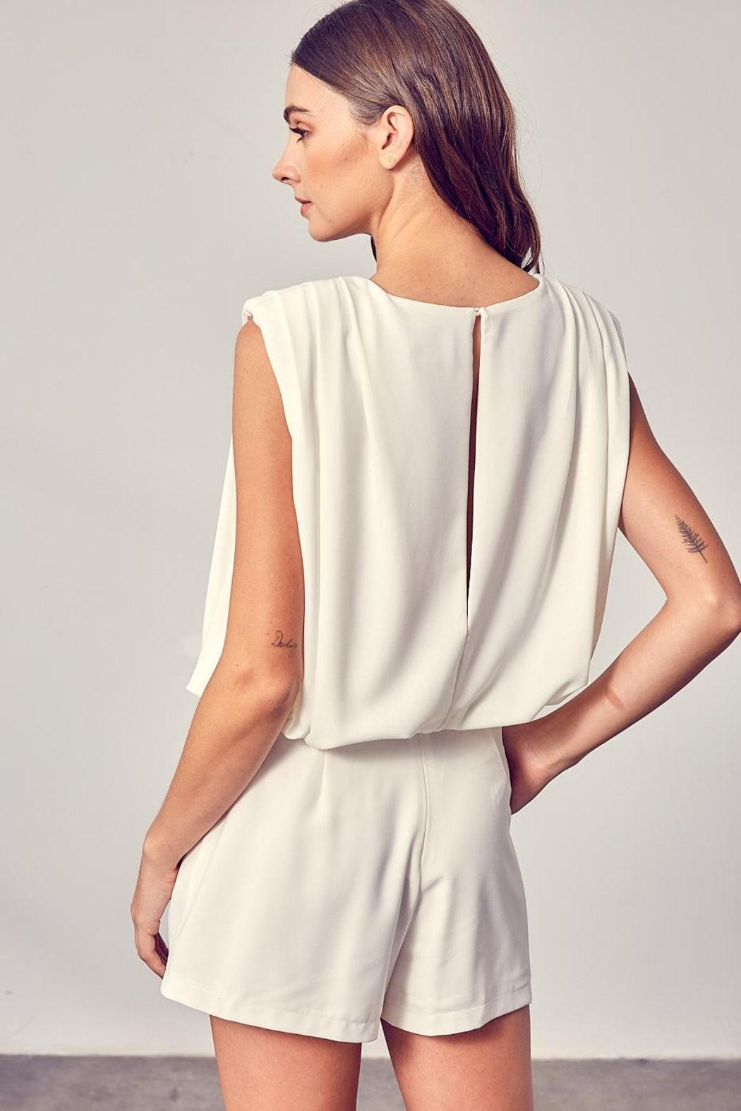 Pleated Detail Romper Product Image
