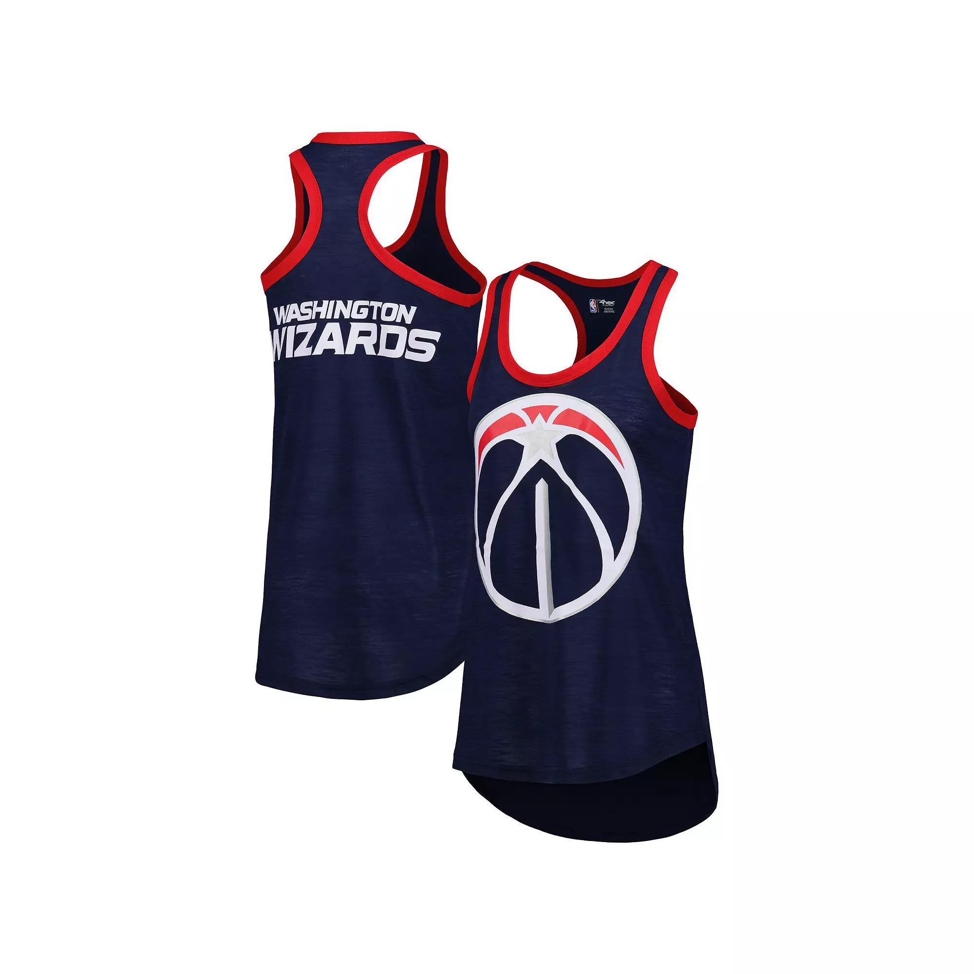 Women's G-III 4Her by Carl Banks Navy Washington Wizards Showdown Scoop-Neck Racerback Tank Top,  Product Image