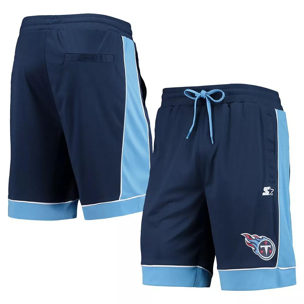 Men's Starter Navy/Blue Tennessee Titans Fan Favorite Fashion Shorts, Size: Small Product Image
