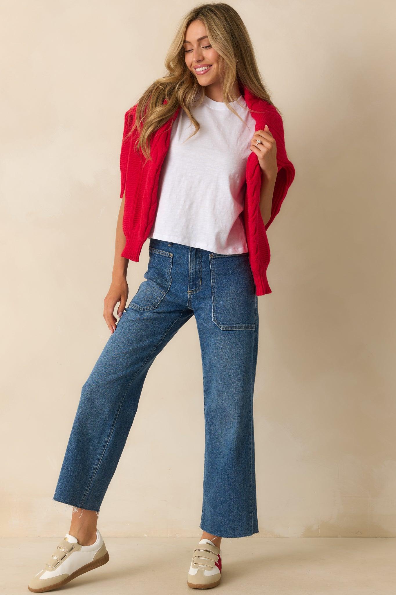 Z Supply Modern White Cotton Slub Tee Product Image