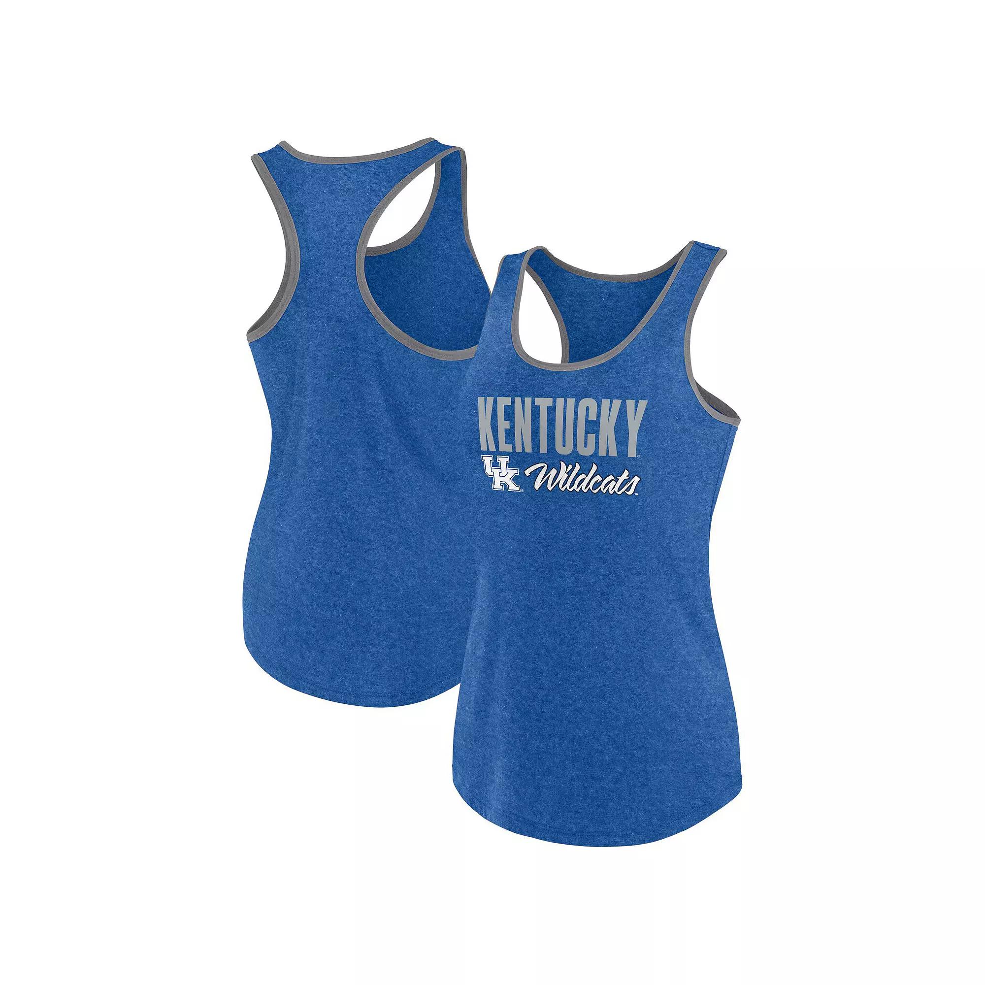 Women's Fanatics Heather Royal Kentucky Wildcats Fuel Racerback Tank Top, Size: Medium, Blue Product Image