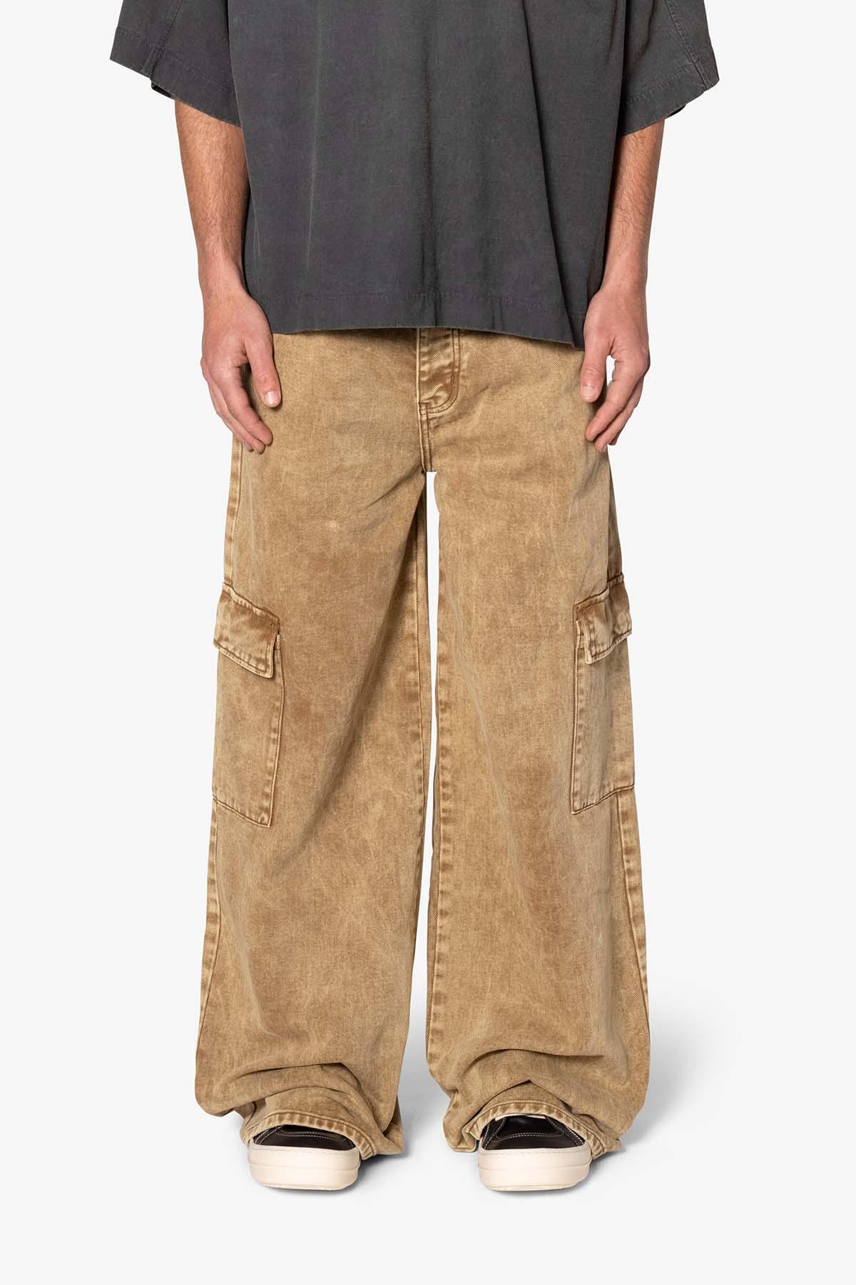 Void Baggy Cargo Denim - Brown Product Image
