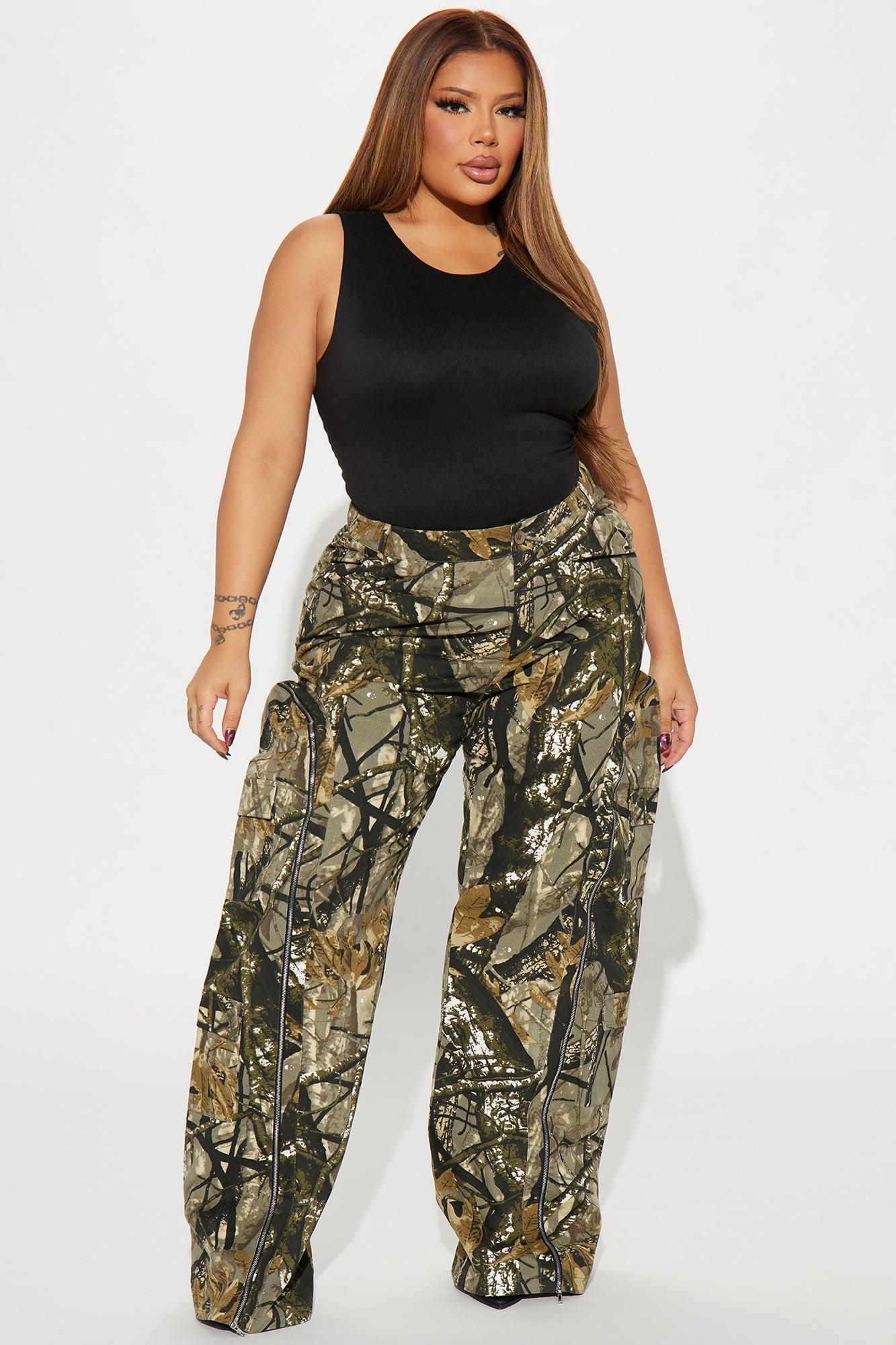 Had You Fooled Tree Camo Pant - Olive/combo Product Image