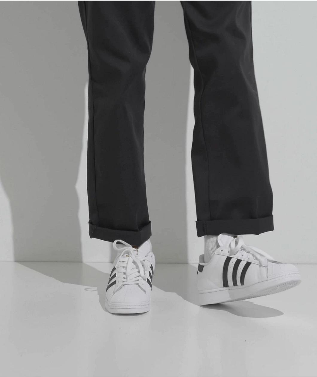 adidas Superstar ADV White & Black Skate Shoes Product Image