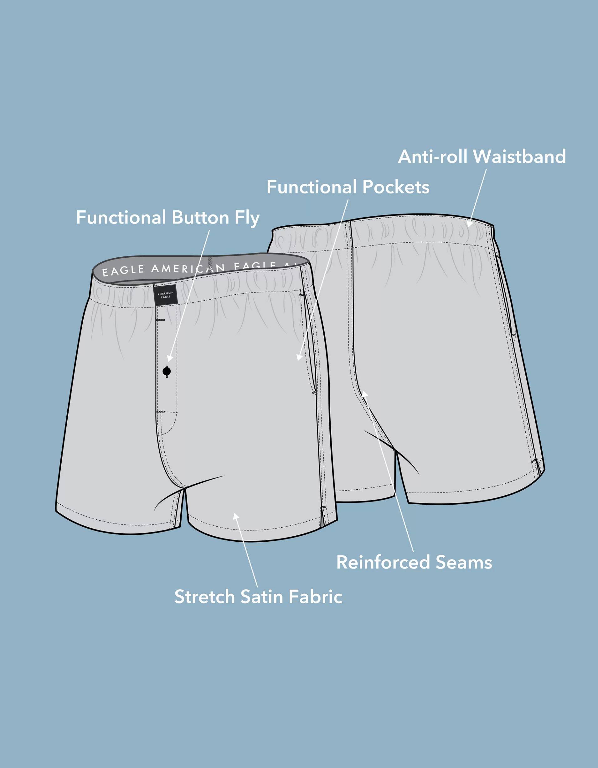 AEO Men's Satin Pocket Boxer Short Product Image