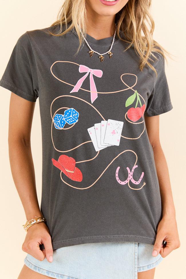 Cowgirl's Favorites Grey Graphic Tee Product Image