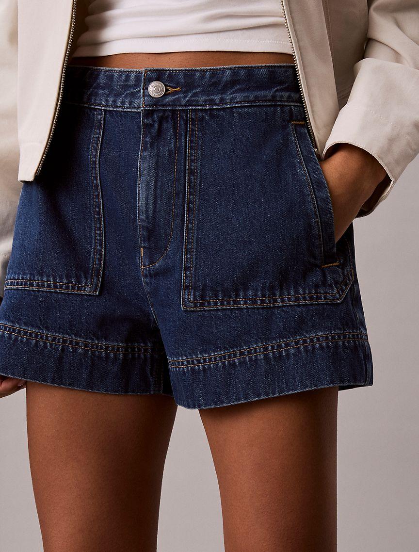 Denim Utility Shorts Product Image