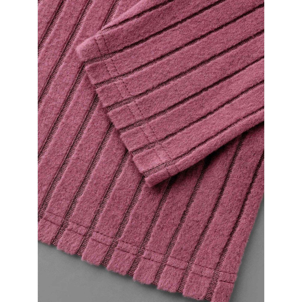 Plus Size Pit Strip Knit Open Front Cardigan Women Beanpastepowder Texture Loose Patch pocket Everyday Jackets BloomChic 26/4X Product Image