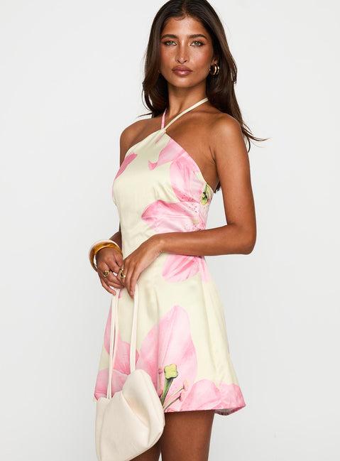 Gardens Of Eden Halter Mini Dress Multi Product Image