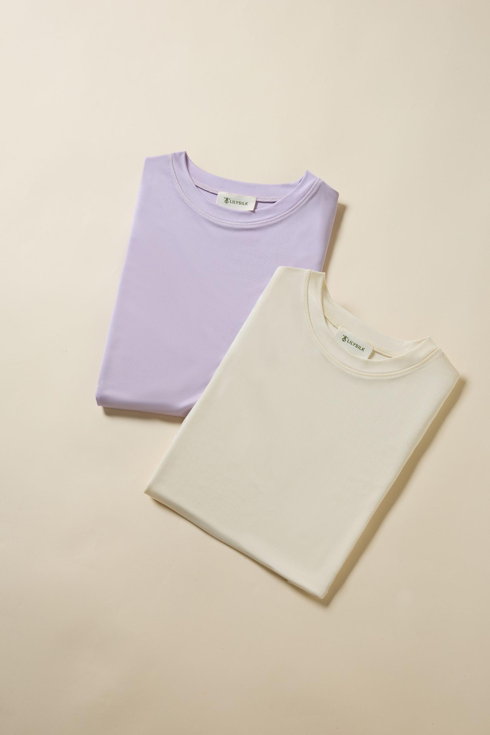 Slim Fitted Silk Jersey Tee Product Image