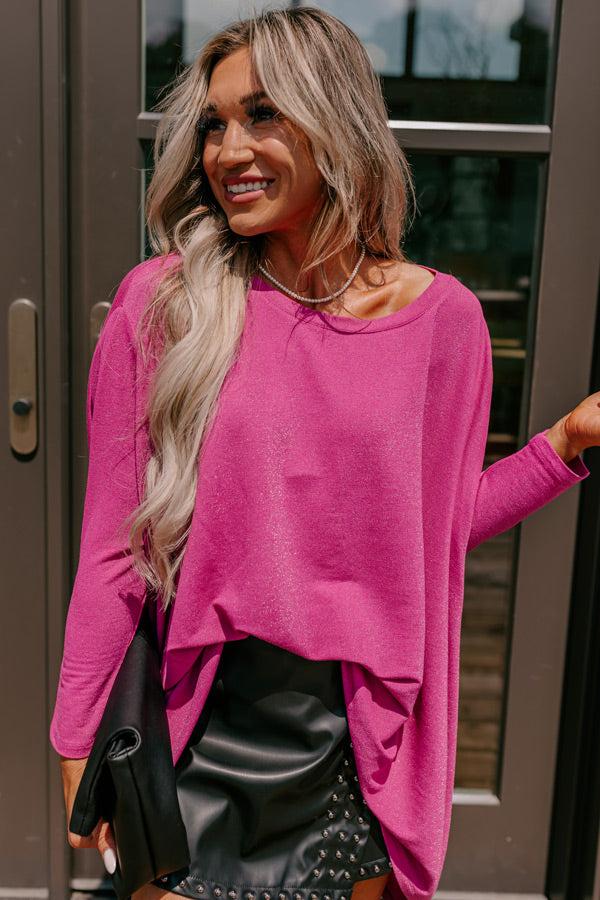 Endless Sophistication Tunic In Fuchsia Product Image