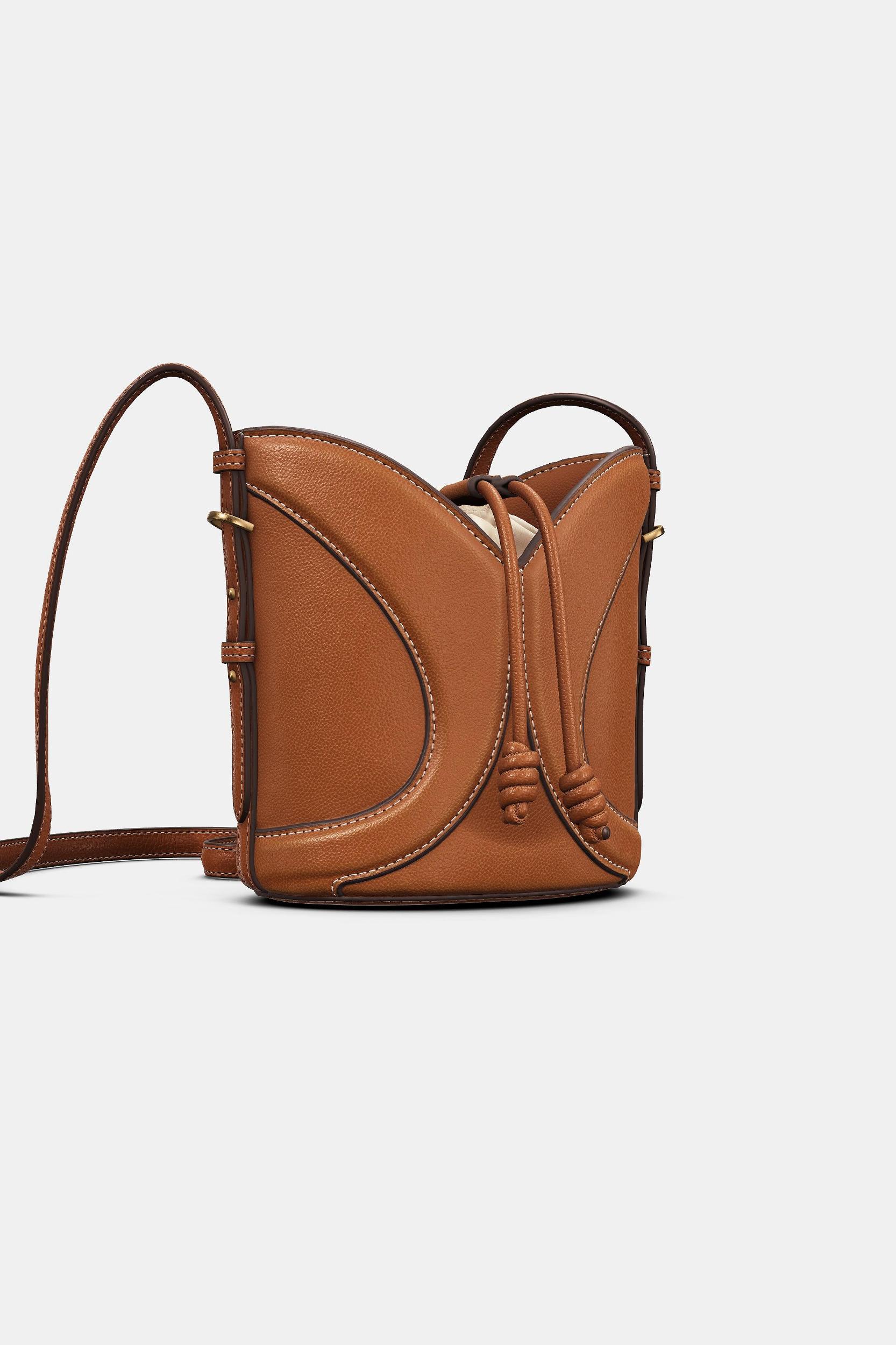 TOPSTITCHED BUCKET BAG Product Image
