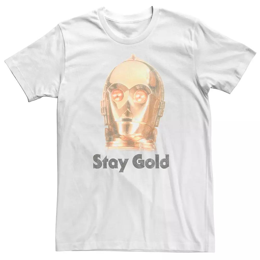Men's Star Wars The Rise of Skywalker C-3PO Stay Gold Graphic Tee,  Product Image
