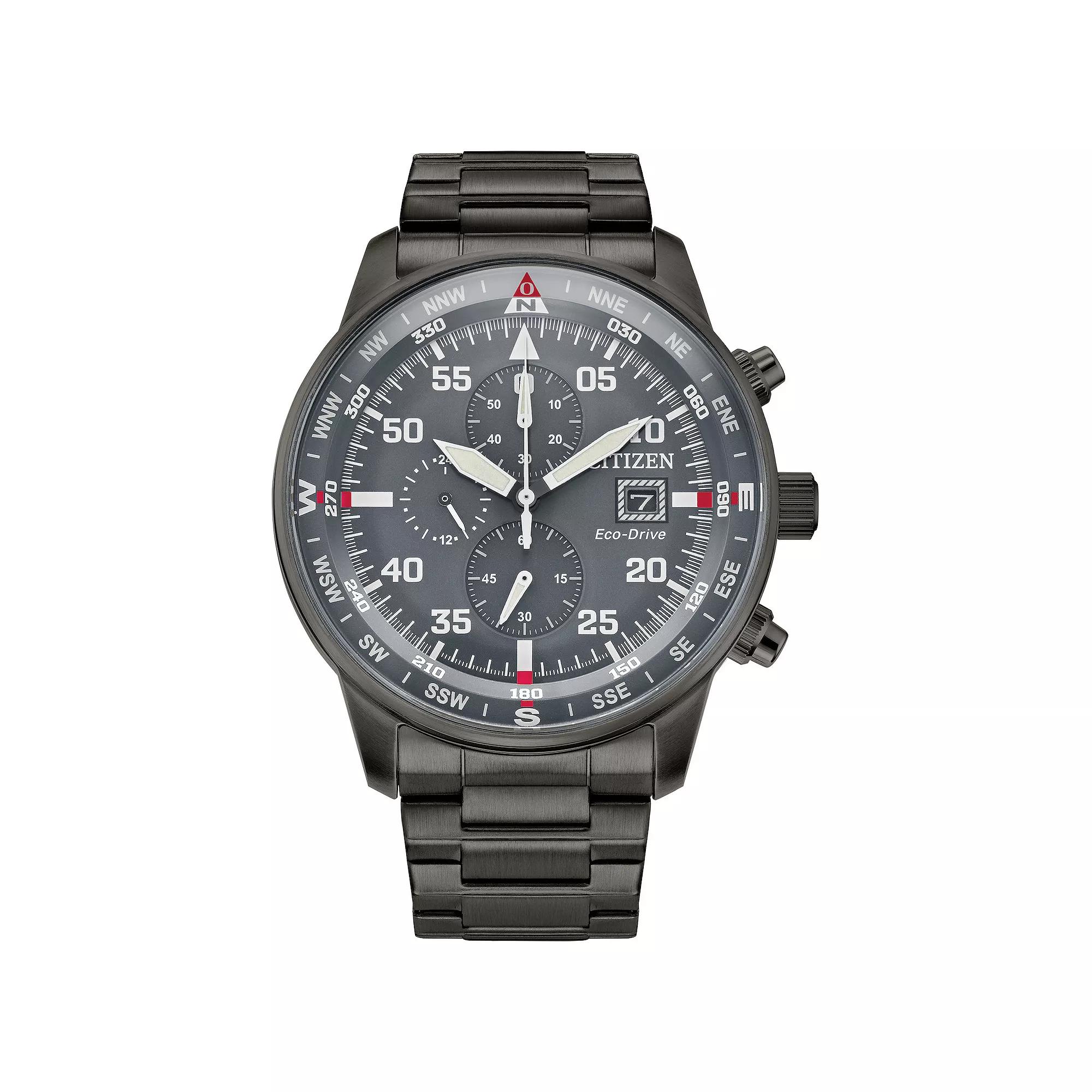 Citizen Men's Eco-Drive Brycen Weekender Grey IP Stainless Steel Chronograph Bracelet Watch,  Product Image