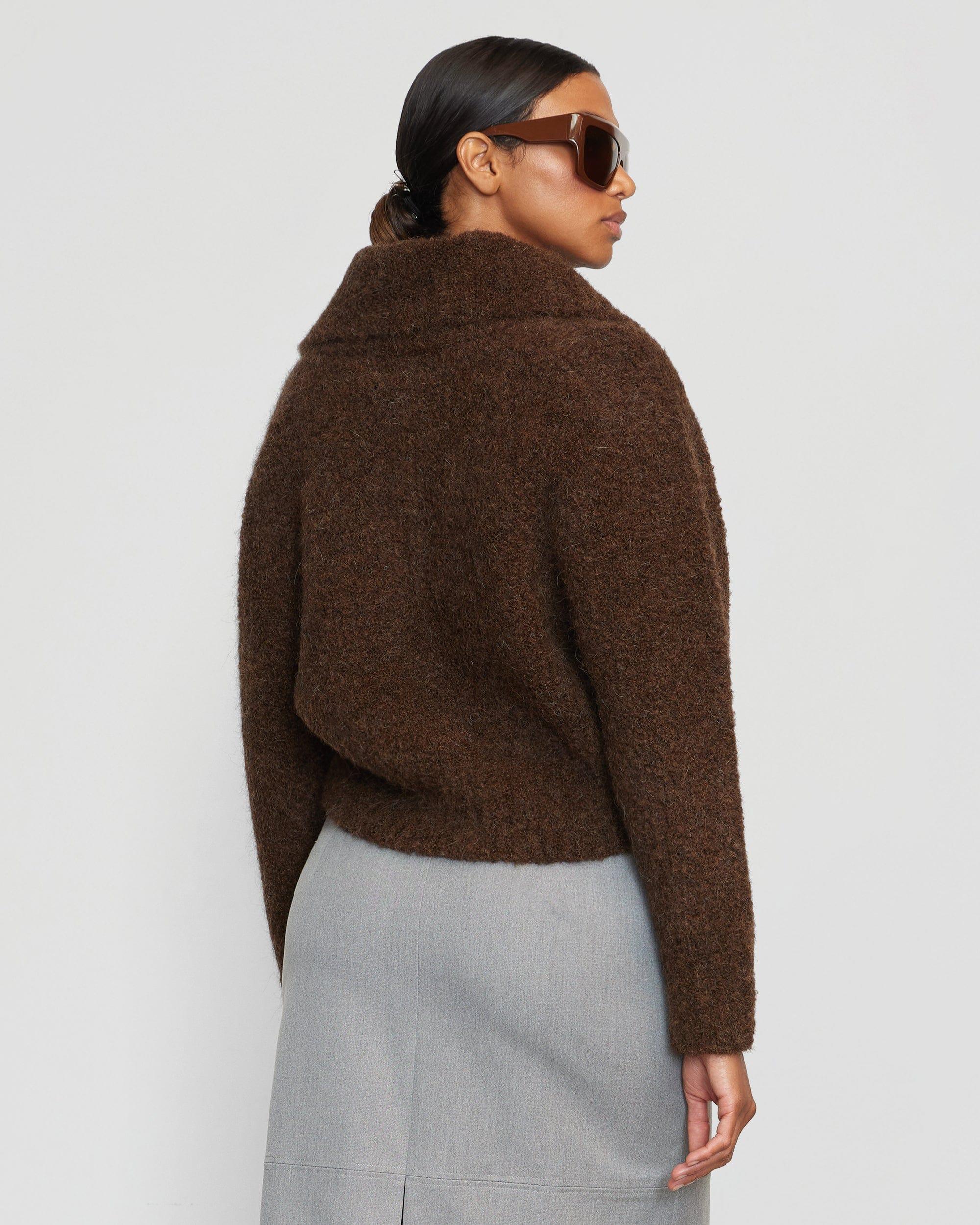 Sacha Fuzzy Alpaca-Wool Cardigan Product Image