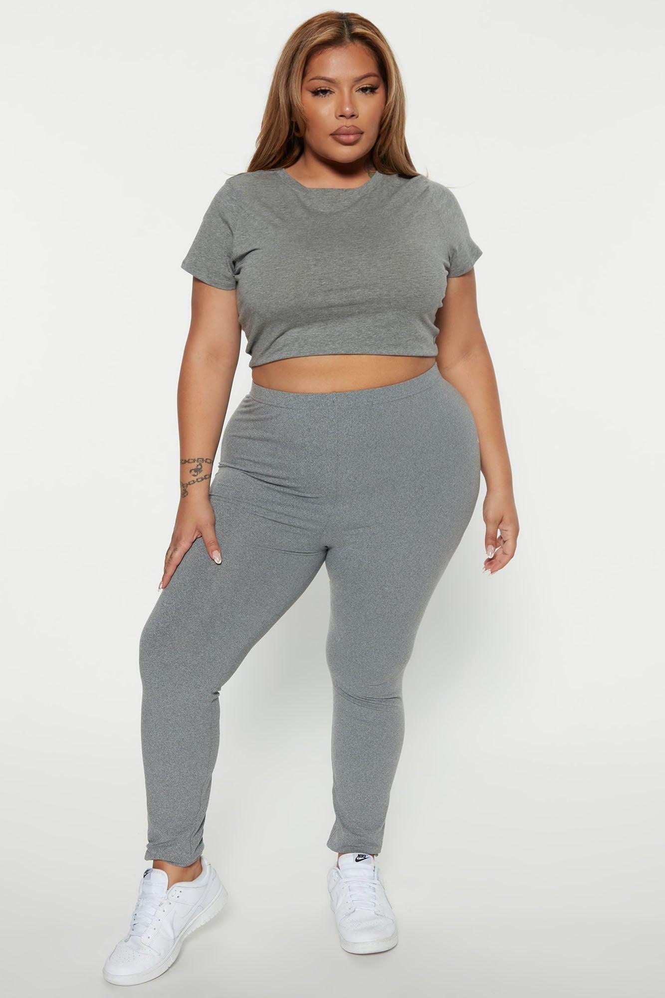 Almost Every Day Leggings - Heather Grey Product Image
