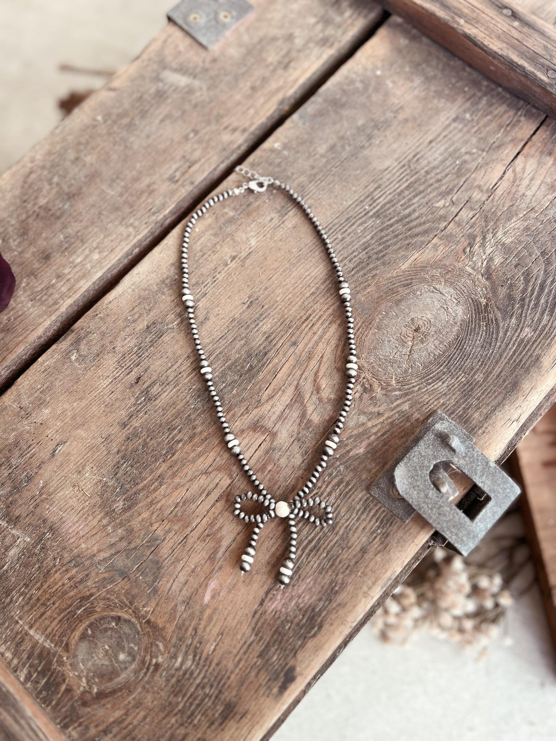 Western Style Navajo Inspired Bow Necklaces - 4 Colors Product Image