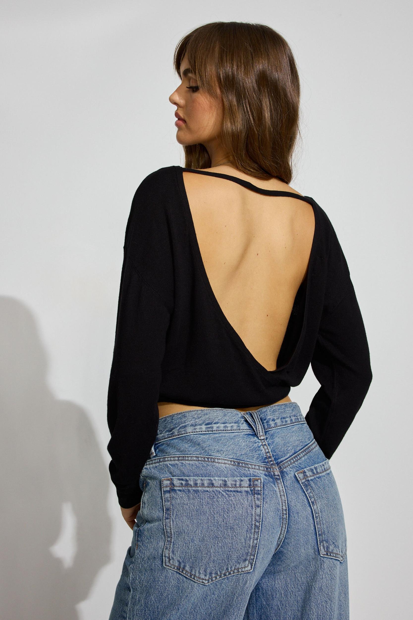 Open Cross Back Sweater Product Image