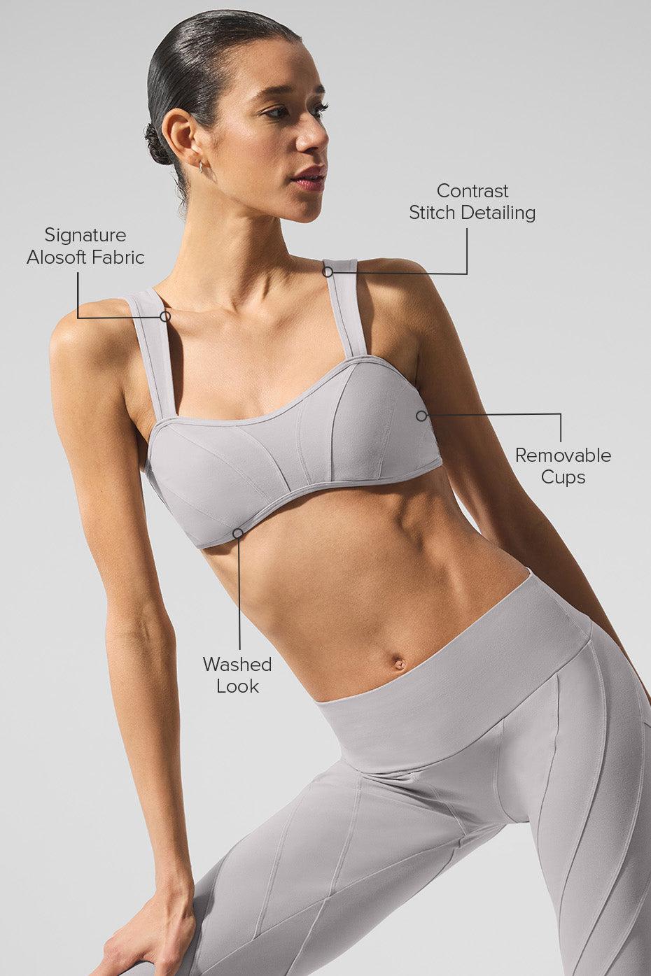 Washed Alosoft Sunray Bra - Grey Sky Wash Female Product Image