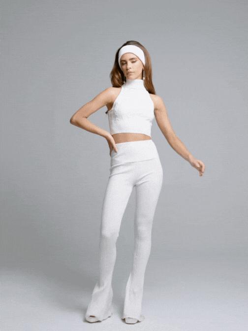 Janelle Knit Top (Peach) (Final Sale) Product Image