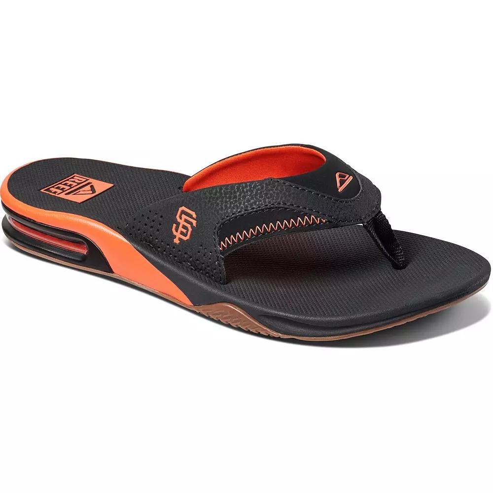 Men's REEF San Francisco Giants Fanning Bottle Opener Sandals,  Product Image