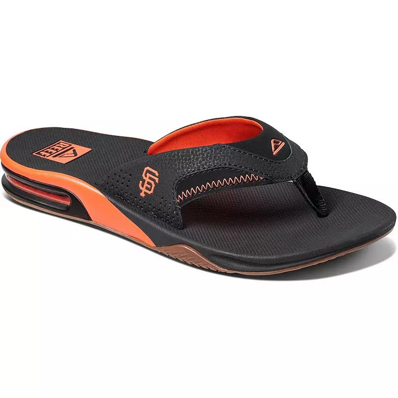 Men's REEF San Francisco Giants Fanning Bottle Opener Sandals,  Product Image