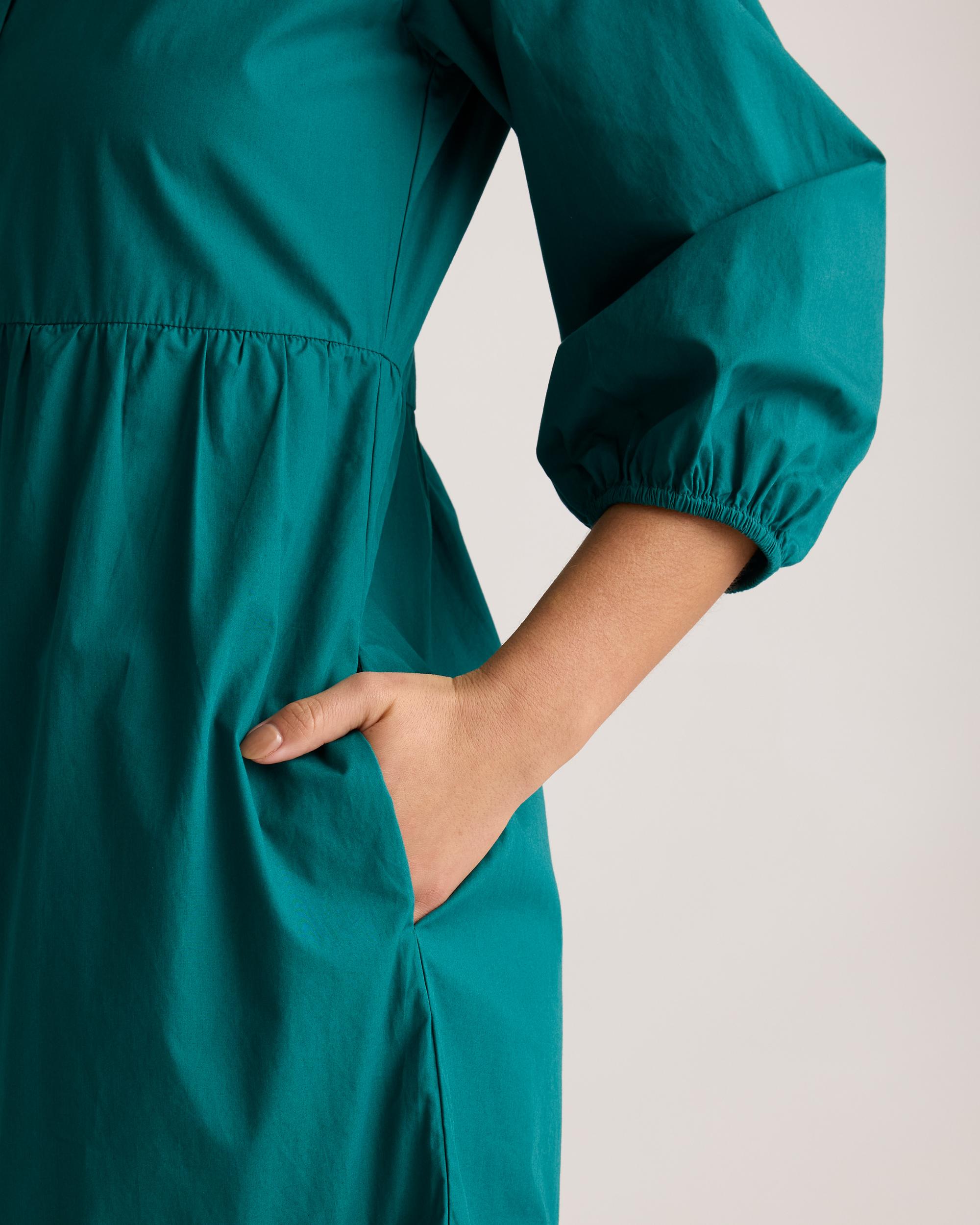 Quince | Women's Poplin Midi Tunic Dress Organic Cotton Product Image