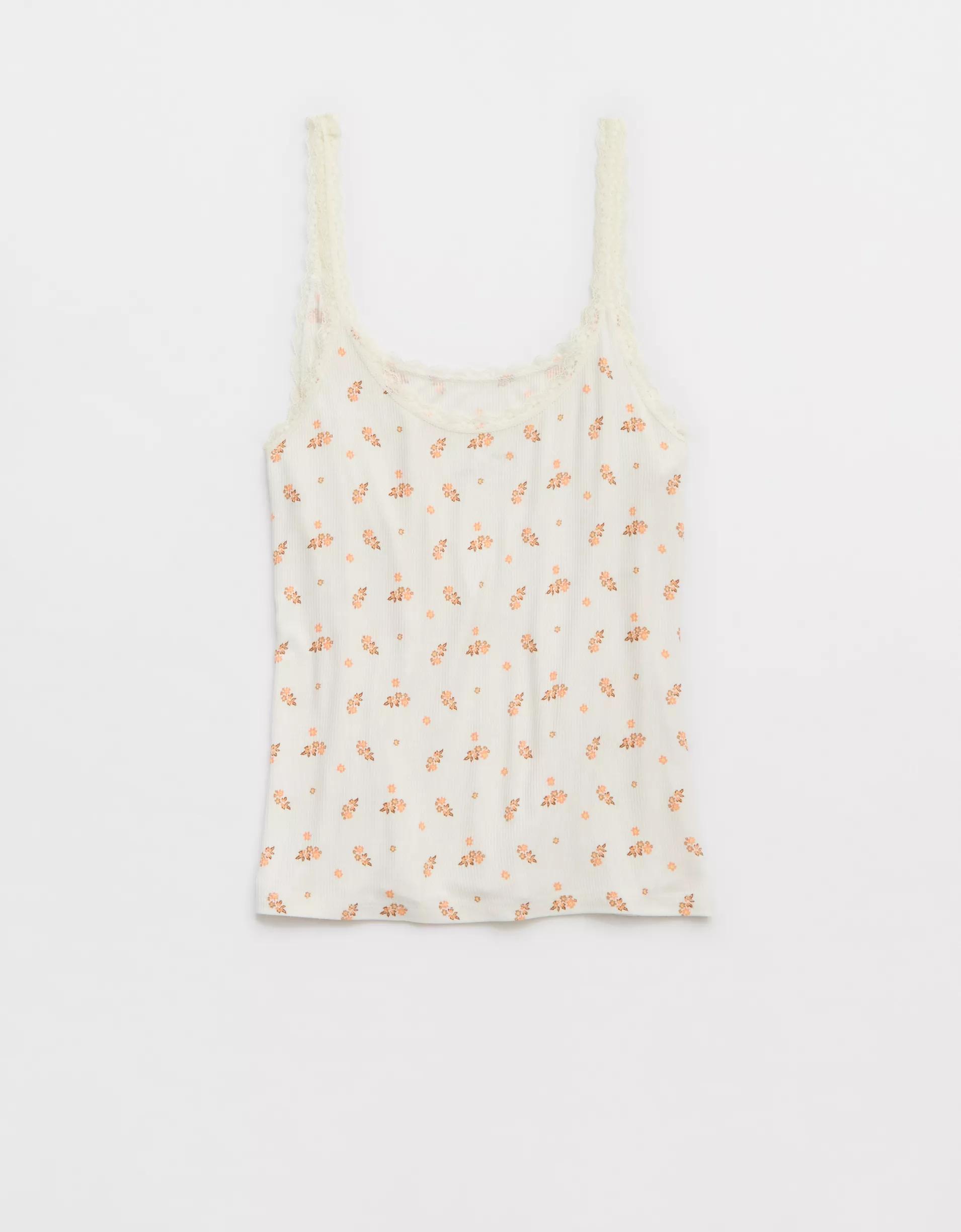 Aerie Real Soft® Lace Trim Tank Product Image