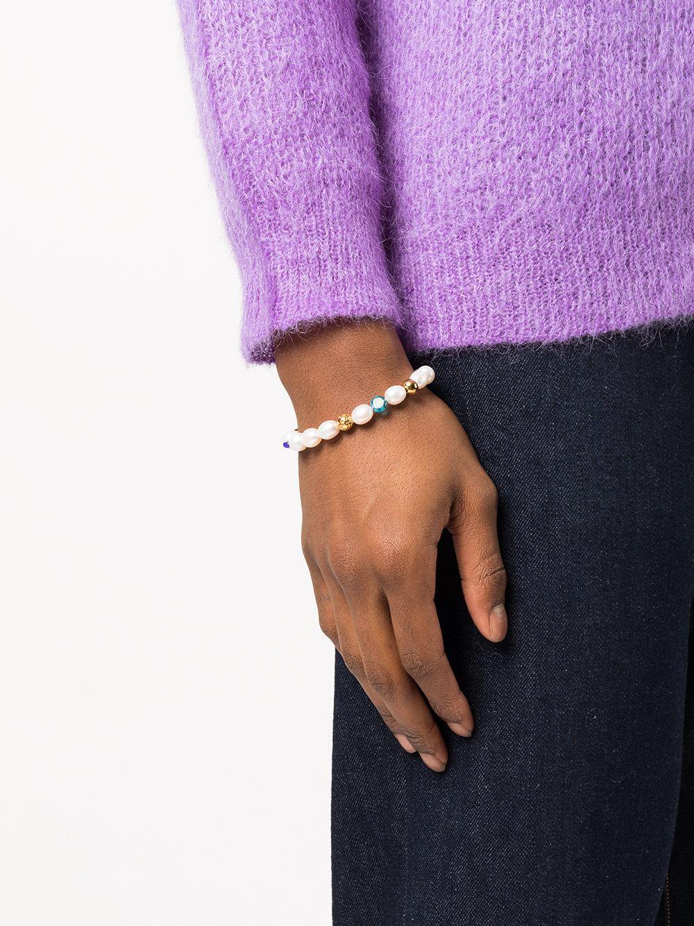 pearl glass-pendant bracelet Product Image