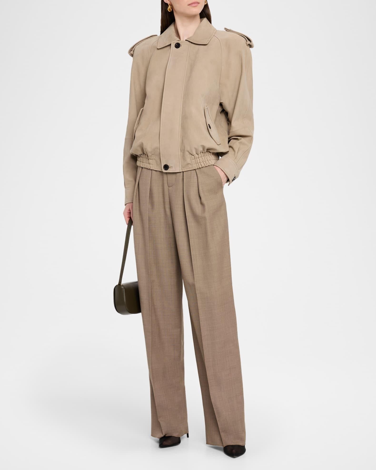 Oversized Suede Moto Jacket Product Image