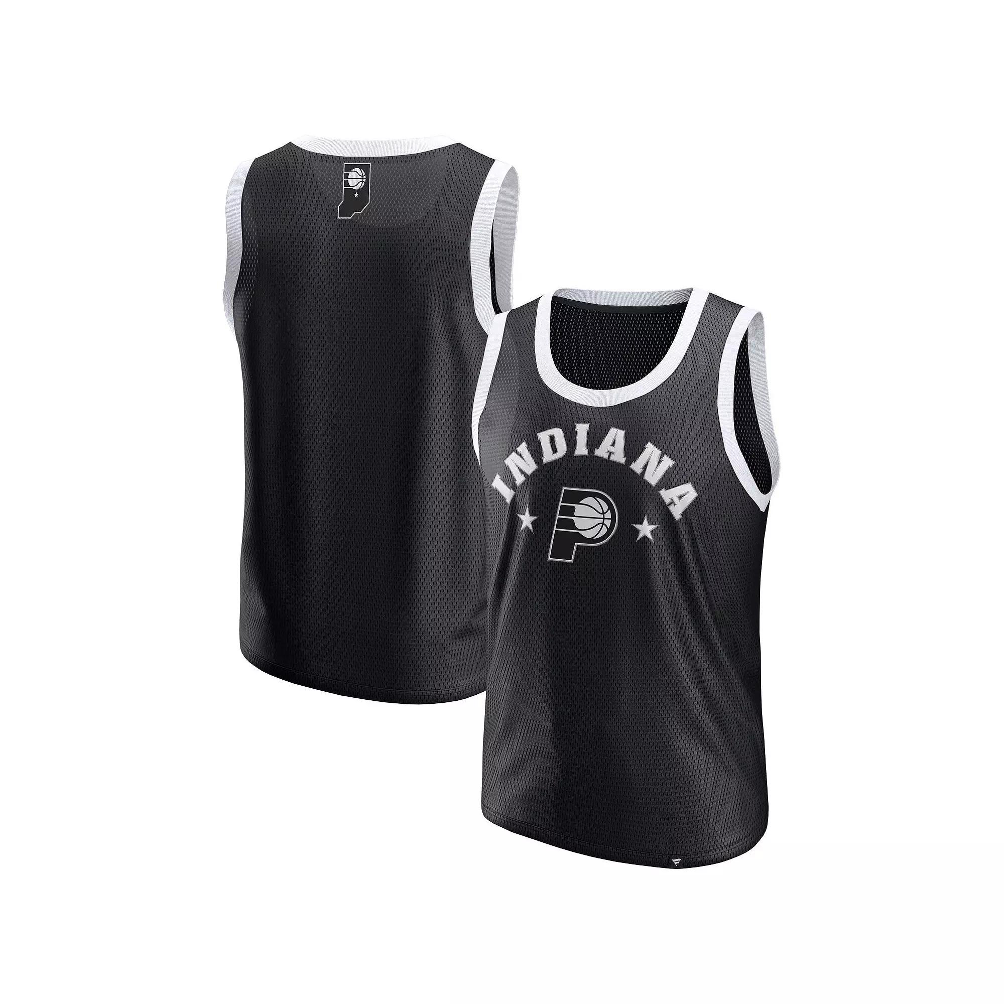 Men's Fanatics Black Indiana Pacers Mesh Tank Top,  Product Image