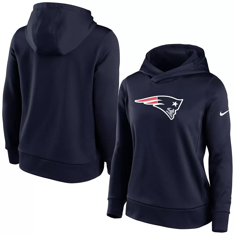Women's Nike Navy New England Patriots Performance Pullover Hoodie, Size: Medium, Blue Product Image