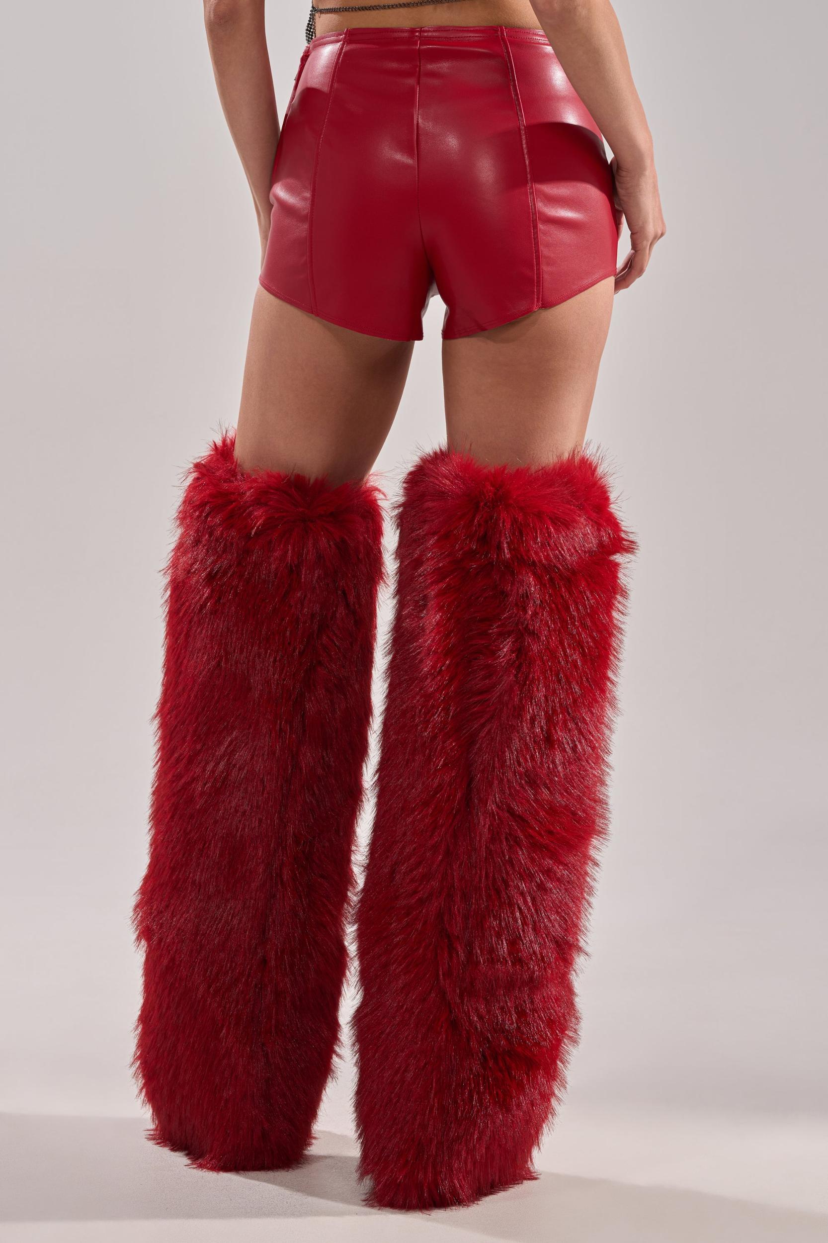 WONT LET IT GO FAUX LEATHER SHORT Product Image