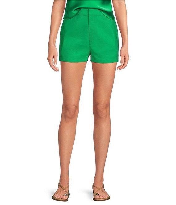 Gianni Bini Lila Flat Front Linen Shorts Product Image