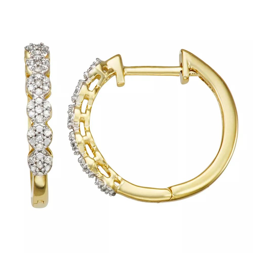 HDI 1/6 Carat T.W. Diamond Earrings, Women's, 10k Gold Product Image