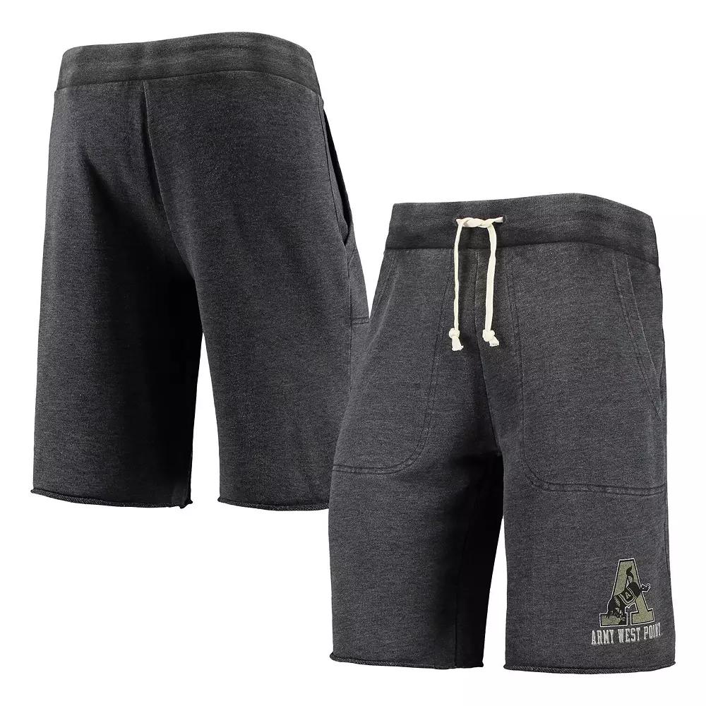 Men's Heathered Black Alternative Apparel Army Black Knights Victory Lounge Shorts, Size: Small, Nc2 Charco Product Image
