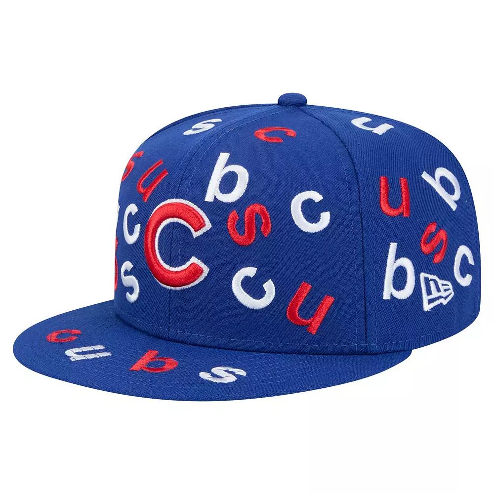 Men's New Era Royal Chicago Cubs Team Confetti 59FIFTY Fitted Hat,  Product Image