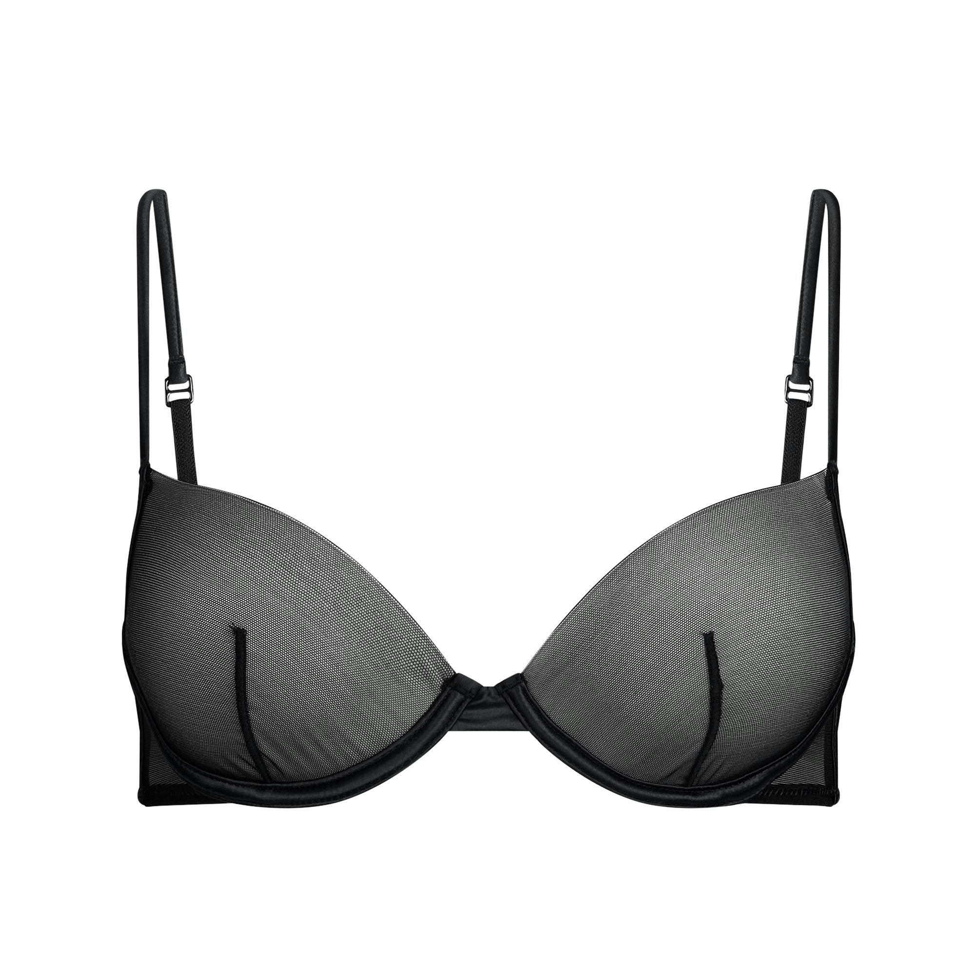 INVISIBLE PLUNGE BRA | OBSIDIAN Product Image
