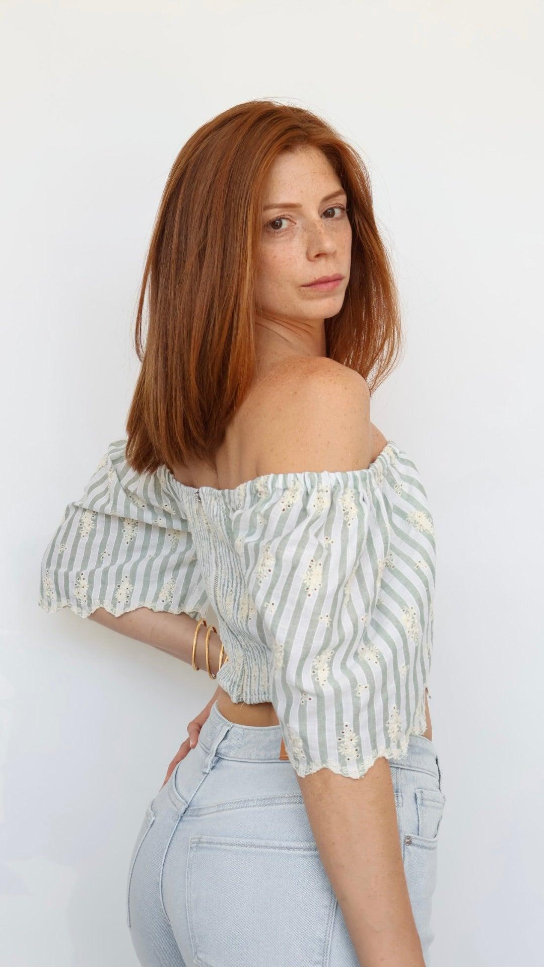 Eyelet Crop Top Product Image