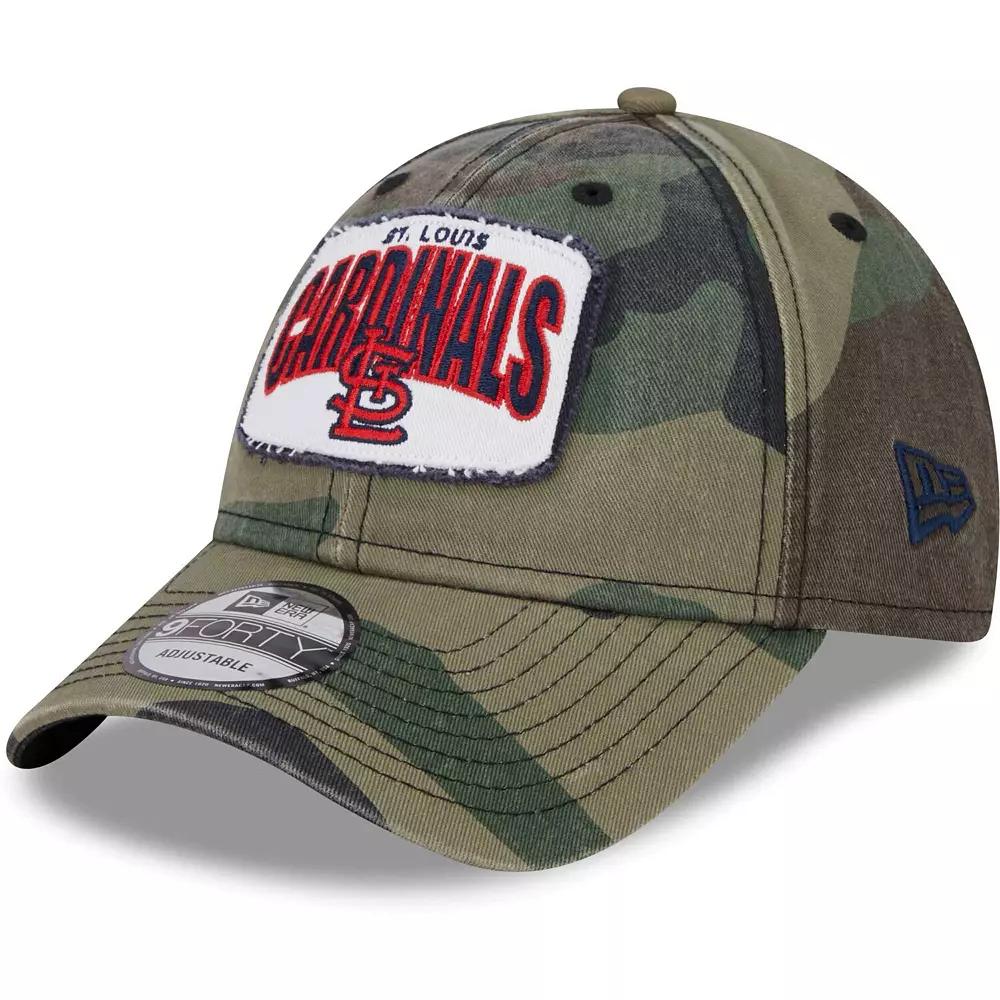 Men's New Era Camo St. Louis Cardinals Gameday 9FORTY Adjustable Hat, Green Product Image