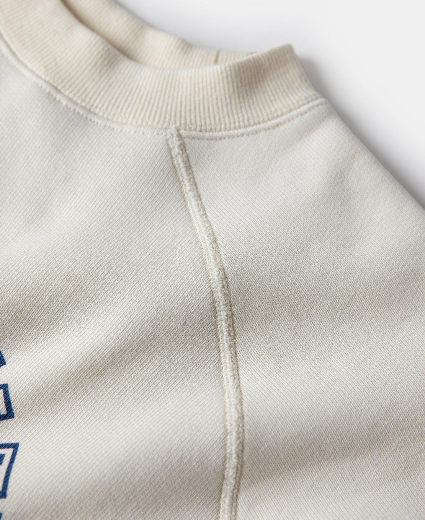 1980s Marine Devil Dog Raglan Sweatshirt - White Product Image