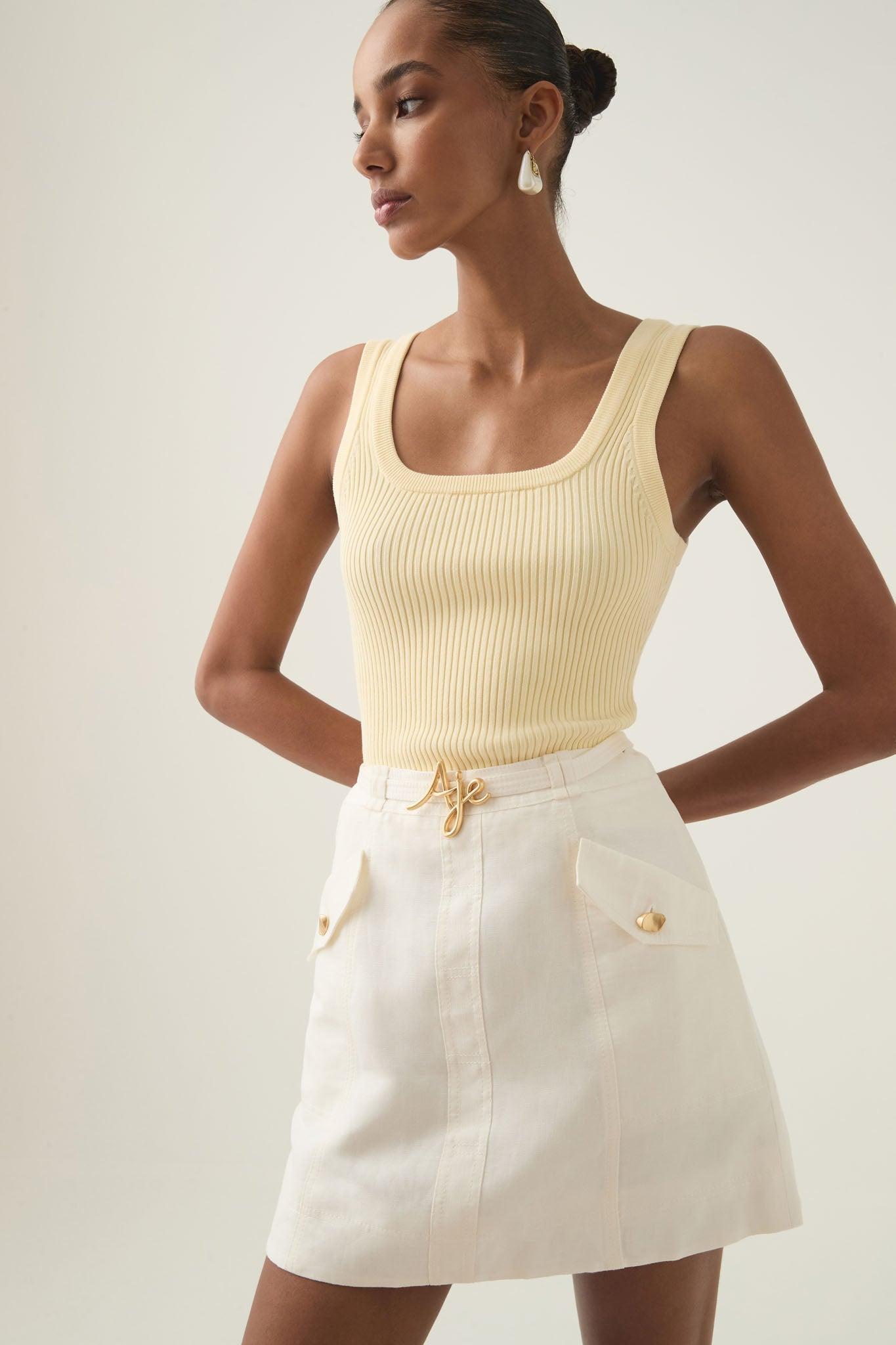 Christine Belted Mini Skirt Product Image